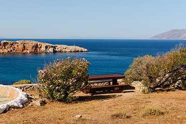 Θέα στη θάλασσα από τα στούντιο Αλισιδερή