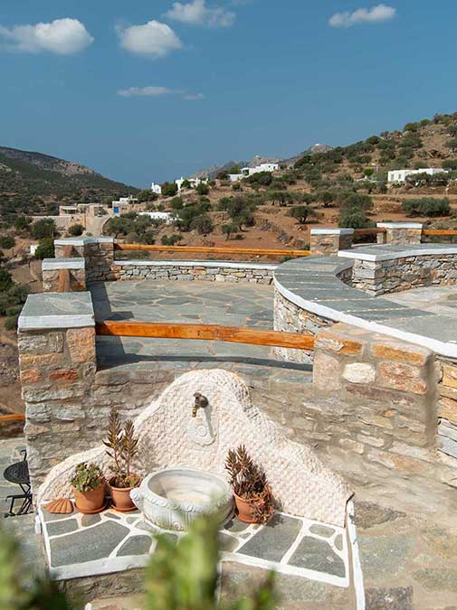 Εξωτερικοί χώροι στο Art Houses Sifnos