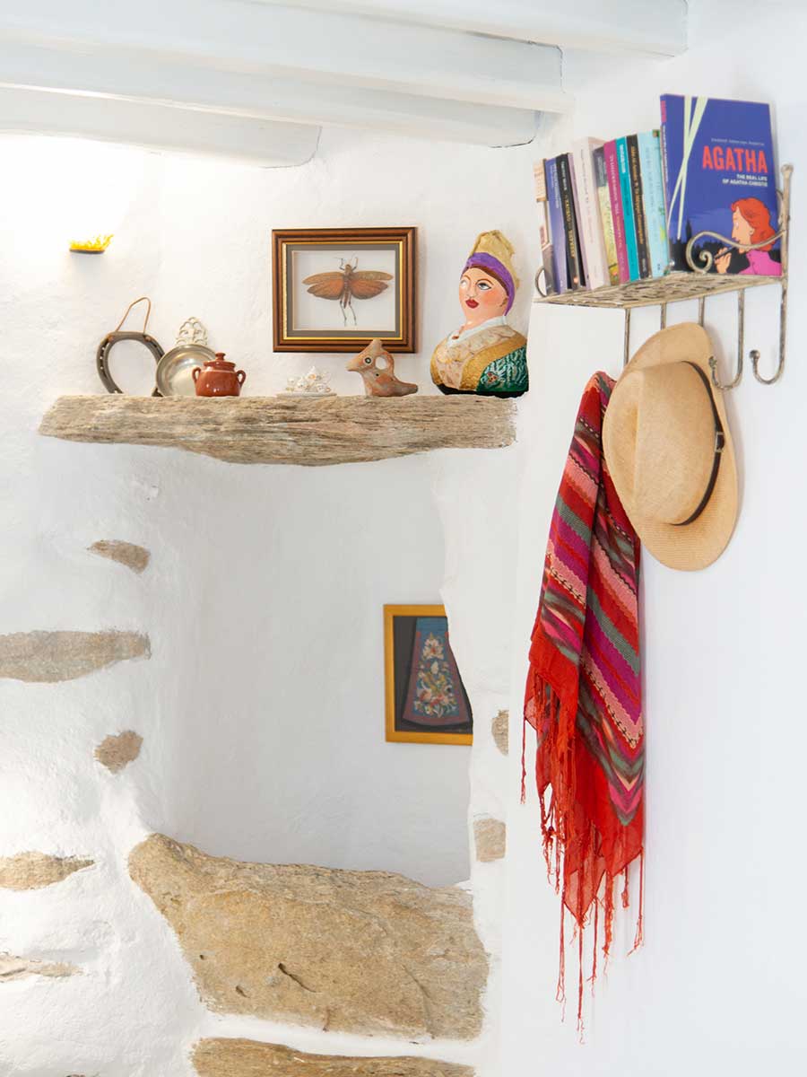 Λεπτομέρειες διακόσμησης σε κατοικία στο Art Houses στη Σίφνο