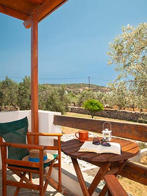 Βεράντα με θέα στον κήπο