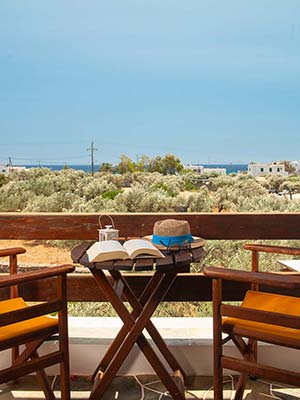 Βεράντα με θέα στη θάλασσα