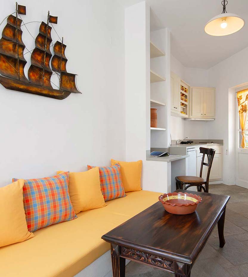 Το καθιστικό και η κουζίνα