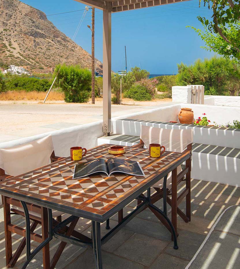 Βεράντα με θέα στη θάλασσα